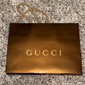 Gucci Brown and Gold Bag